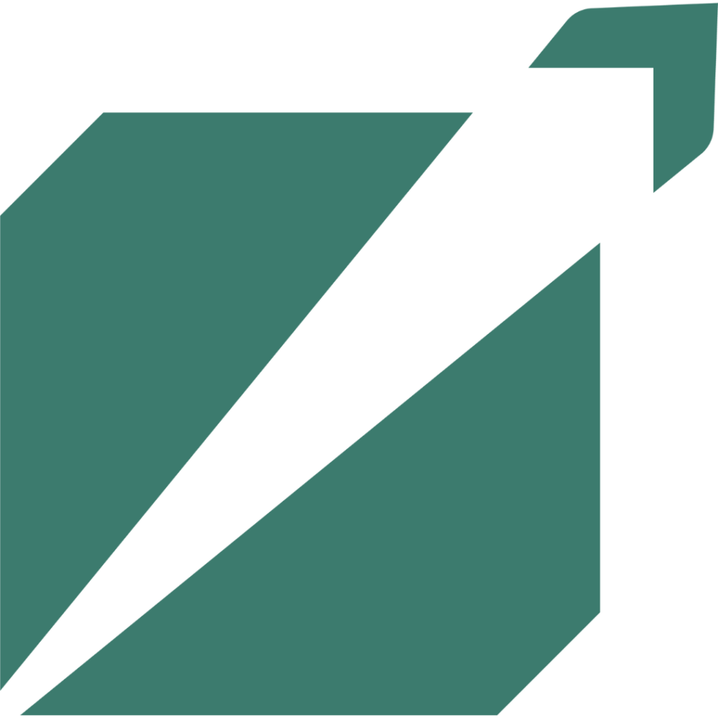 Ícone de seta apontando para cima, representando crescimento, direcionamento estratégico e assessoria.