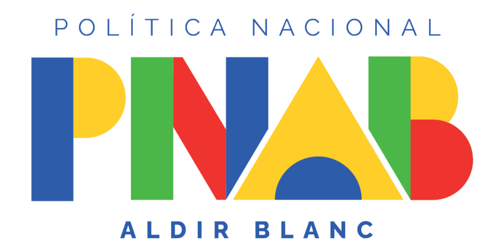 Logotipo da PNAB – Política Nacional Aldir Blanc de fomento à cultura no Brasil.